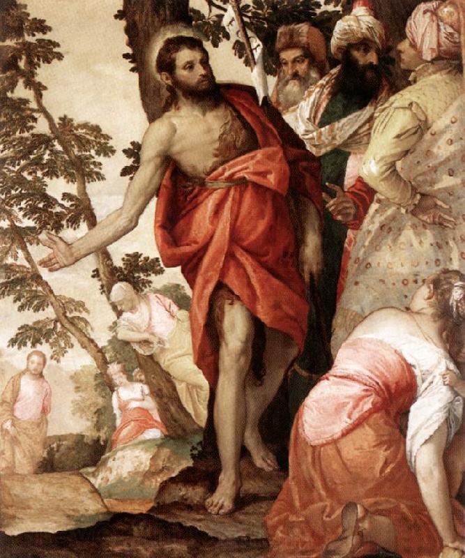 VERONESE (Paolo Caliari) St John the Baptist Preaching  wr Norge oil painting art